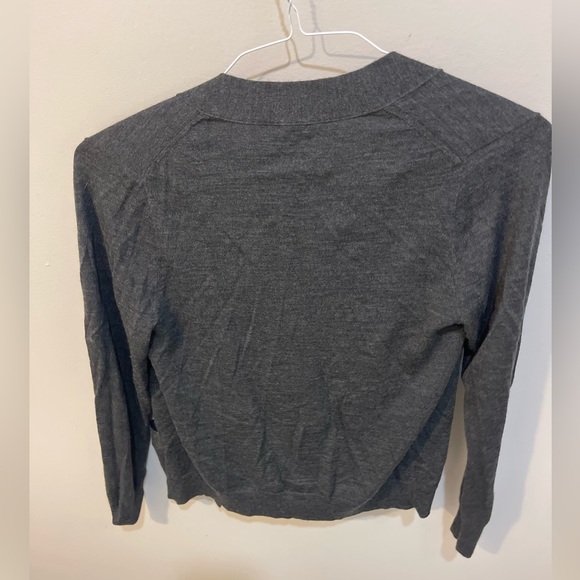 J Crew dark grey cardigan - Picture 3 of 3